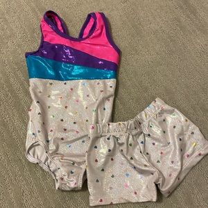 Leotard Shorts Set